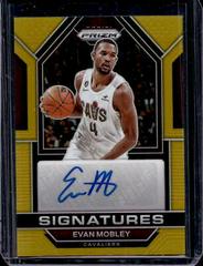 Evan Mobley [Gold] #SIG-EVM Basketball Cards 2022 Panini Prizm Signatures Prices