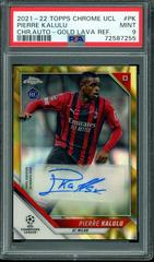 Pierre Kalulu [Gold Lava Refractor] Soccer Cards 2021 Topps Chrome UEFA Champions League Autographs Prices