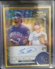 Bobby Witt Jr. [Black] Baseball Cards 2022 Topps Gold Label Framed Autographs Prices