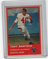 Tony Banfield #41 Football Cards 1963 Fleer Prices