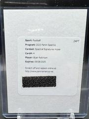 Bijan Robinson [Supernova] #4 Football Cards 2023 Panini Spectra Spectral Signature Prices