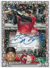 Bo Naylor [Silver] #HAC-BN Baseball Cards 2023 Topps Holiday Autographs Prices