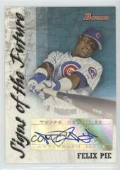Felix Pie [Autograph] Baseball Cards 2007 Bowman Signs of the Future Prices