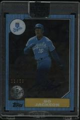 Bo Jackson [Blue] Baseball Cards 2022 Topps Clearly Authentic 1987 Autographs Prices