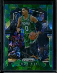 Jayson Tatum [Green Ice] Basketball Cards 2019 Panini Prizm Prices