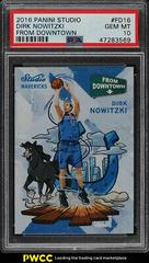 Dirk Nowitzki #FD16 Basketball Cards 2016 Panini Studio From Downtown Prices
