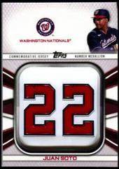 Juan Soto Baseball Cards 2022 Topps Player Jersey Number Medallion Relics Prices
