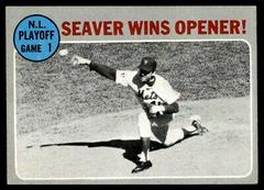 N. L.  Playoff Game 1 [Seaver Wins Opener!] Baseball Cards 1970 O Pee Chee Prices