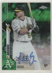 Seth Brown [Green Refractor] Baseball Cards 2020 Topps Chrome Sapphire Rookie Autograph Prices
