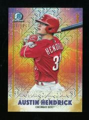 Austin Hendrick [Gold Refractor] Baseball Cards 2021 Bowman Chrome Mega Box Mojo Dawn of Glory Prices