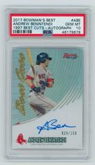 Andrew Benintendi [Refractor] #B17-ABE Baseball Cards 2017 Bowman's Best of Autograph Prices