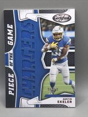 Austin Ekeler [Red] #PG-AE Football Cards 2022 Panini Certified Piece of the Game Prices