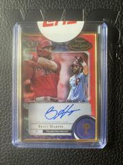 Bryce Harper [Red] Baseball Cards 2022 Topps Gold Label Framed Autographs Prices
