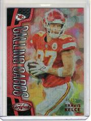 Travis Kelce [Red] #CALL-3 Football Cards 2023 Panini Certified Calling Prices
