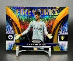 Illan Meslier [Orange] Soccer Cards 2022 Panini Prizm Premier League Fireworks Prices
