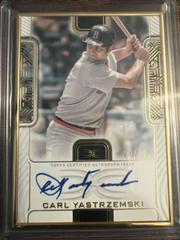 Carl Yastrzemski #DCFA-CYA Baseball Cards 2023 Topps Definitive Framed Autograph Collection Prices
