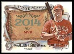 Mike Trout #BS-21 Baseball Cards 2022 Topps Allen & Ginter Banner Seasons Prices