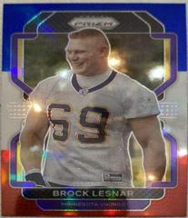 Brock Lesnar [Red White and Blue Prizm] Football Cards 2021 Panini Prizm Prices