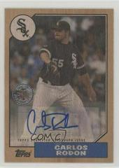Carlos Rodon [Maple Wood] Baseball Cards 2017 Topps 1987 Autographs Prices