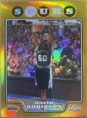David Robinson [Gold Refractor] #173 Basketball Cards 2008 Topps Chrome Prices