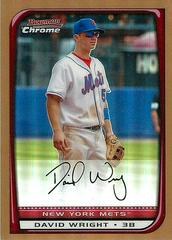 David Wright [Gold Refractor] Baseball Cards 2008 Bowman Chrome Prices
