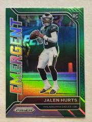 Jalen Hurts [Green] Football Cards 2020 Panini Prizm Emergent Prices