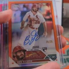 Ben DeLuzio [Orange] Baseball Cards 2023 Topps Chrome Update Rookie Autographs Prices