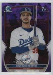 Oswaldo Osorio [Purple] #BCP-152 Baseball Cards 2023 Bowman Chrome Prospects Sapphire Prices