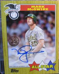 Mark McGwire #87BA-MMC Baseball Cards 2022 Topps 1987 Autographs Prices