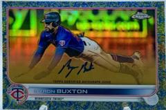 Byron Buxton [Blue] Baseball Cards 2022 Topps Gilded Collection Chrome Gold Etch Autographs Prices