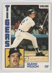 Glenn Wilson Baseball Cards 1984 O Pee Chee Prices