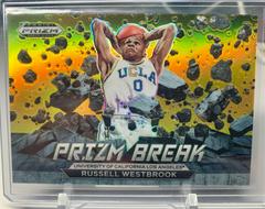 Russell Westbrook [Gold] #18 Basketball Cards 2023 Panini Prizm Draft Picks Break Prices