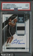 Cameron Thomas [Elegance Patch Autograph Holo Silver] Basketball Cards 2021 Panini Impeccable Prices