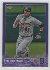 Victor Martinez [Purple Refractor] Baseball Cards 2015 Topps Chrome Prices