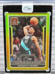 Shaedon Sharpe [Gold] #126 Basketball Cards 2022 Panini One and One Prices