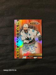Brent Burns [Autograph Red] #G-8 Hockey Cards 2021 Upper Deck Stature Gravitas Prices