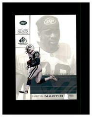 Curtis Martin #63 Football Cards 2001 SP Game Used Prices