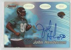 John Henderson [Autograph] Football Cards 2002 Bowman's Best Prices