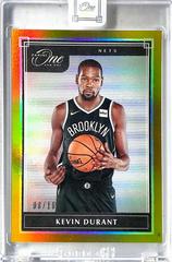 Kevin Durant [Gold] #62 Basketball Cards 2019 Panini One and One Prices