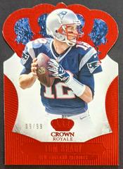 Tom Brady [Red Die Cut] #91 Football Cards 2013 Panini Crown Royale Prices