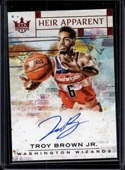 Troy Brown Jr. [Ruby] Basketball Cards 2018 Panini Court Kings Heir Apparent Autographs Prices