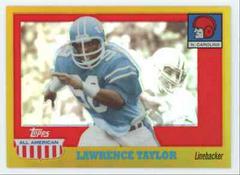 Lawrence Taylor [Gold Chrome Refractor] #17 Football Cards 2005 Topps All American Prices