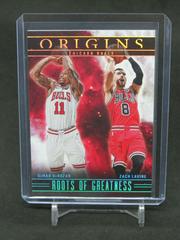Zach LaVine / DeMar DeRozan #9 Basketball Cards 2023 Panini Origins Roots of Greatness Prices