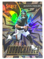 Justin Fields [Silver] Football Cards 2021 Panini Select Turbocharged Prices