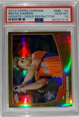 Bryce Harper [Gold Refractor] #MB-30 Baseball Cards 2013 Topps Chrome Update Prices