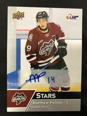 Matthew Poitras [Autograph] #337 Hockey Cards 2022 Upper Deck CHL Prices