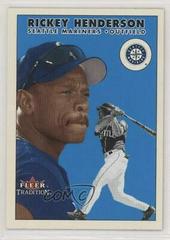 Rickey Henderson #U95 Baseball Cards 2000 Fleer Tradition Update Prices