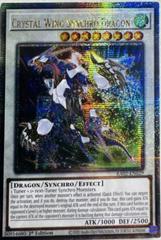 Crystal Wing Synchro Dragon [Quarter Century Secret Rare] RA02-EN029 YuGiOh 25th Anniversary Rarity Collection II Prices