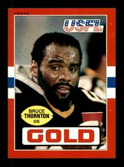 Bruce Thornton Football Cards 1985 Topps USFL Prices