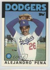 Alejandro Pena #665 Baseball Cards 1986 Topps Tiffany Prices